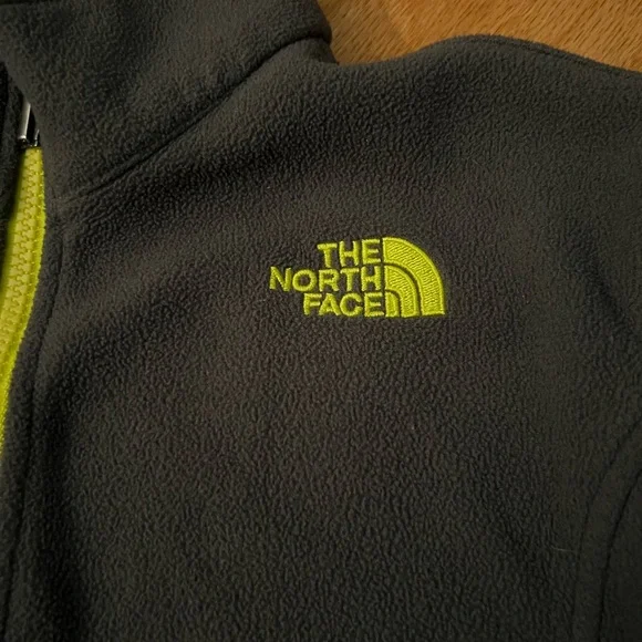 The North Face Kids Gray Zip Up Fleece Jacket - Picture 4 of 7